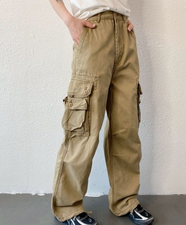 Khaki Cargo Pants #250405